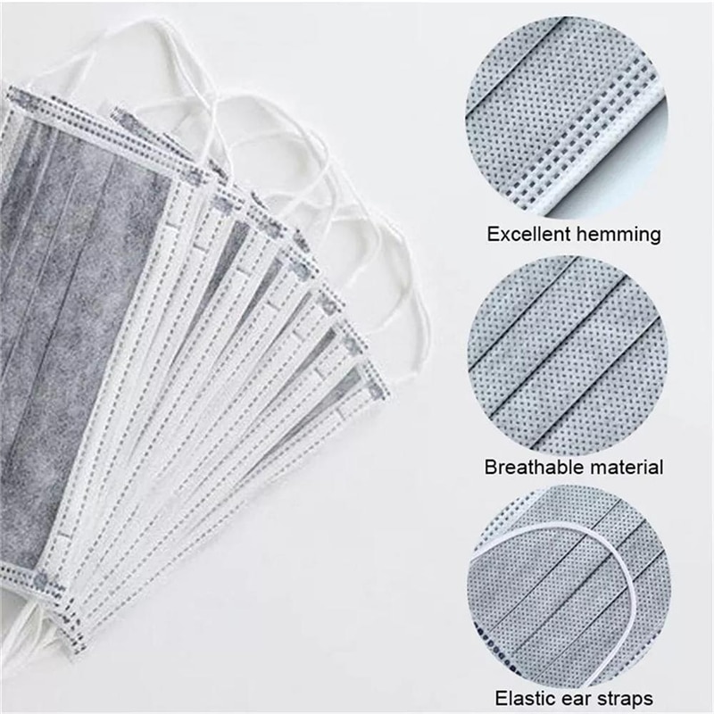 Disposable Protective 3-Ply Filter Face Masks