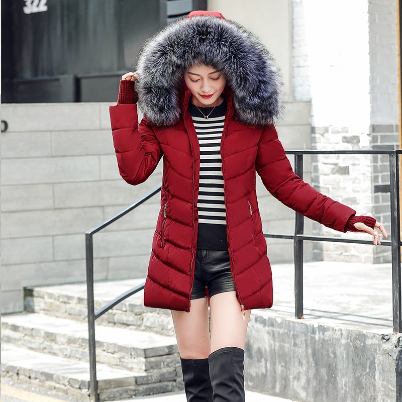 Cotton Padded Hooded Warm Thick Coat